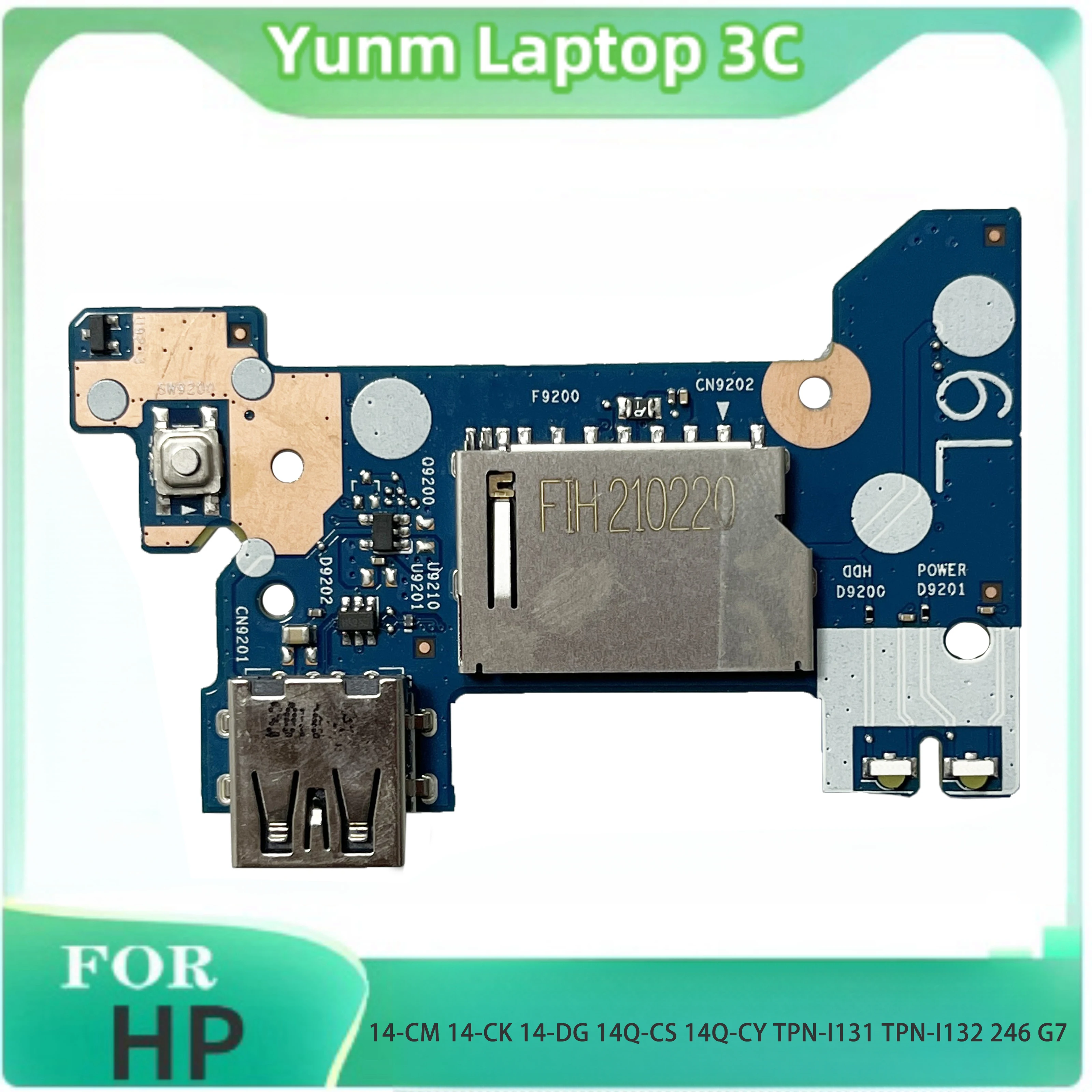 

New For HP 14-CM 14-CK 14-DG 14Q-CS 14Q-CY TPN-I131 TPN-I132 246 G7 Laptop USB Switch Board Repair Accessory