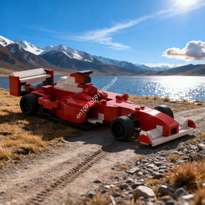 

260 шт. MOC City Champions Ferari Formula One модель автомобиля строительные блоки архитектурная идея рождественские подарки игрушка творческое образование