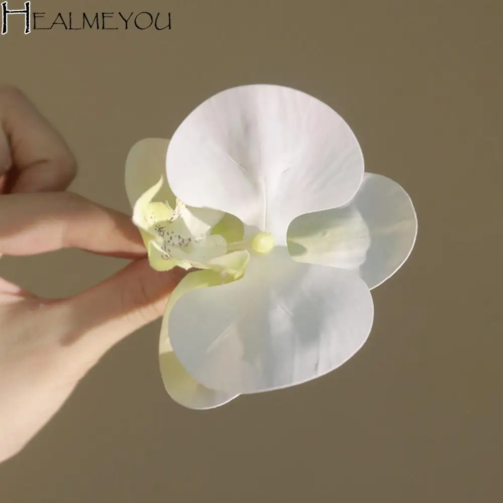 

Bohemia Barrettes Flower Hair Claw Ponytail Clip Shark Clip Butterfly Orchid Hair Clip Korean Style Headwear Grab Clip