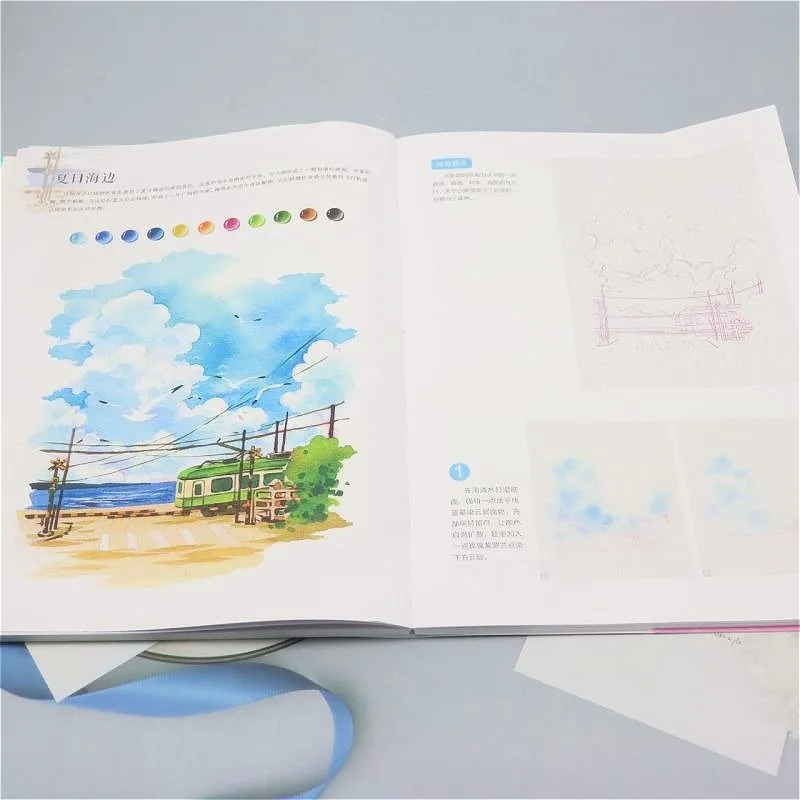 Dreamy Style Watercolor Painting Tutorial Book Watercolor Painting Techniques for Beginners Tutorial Book