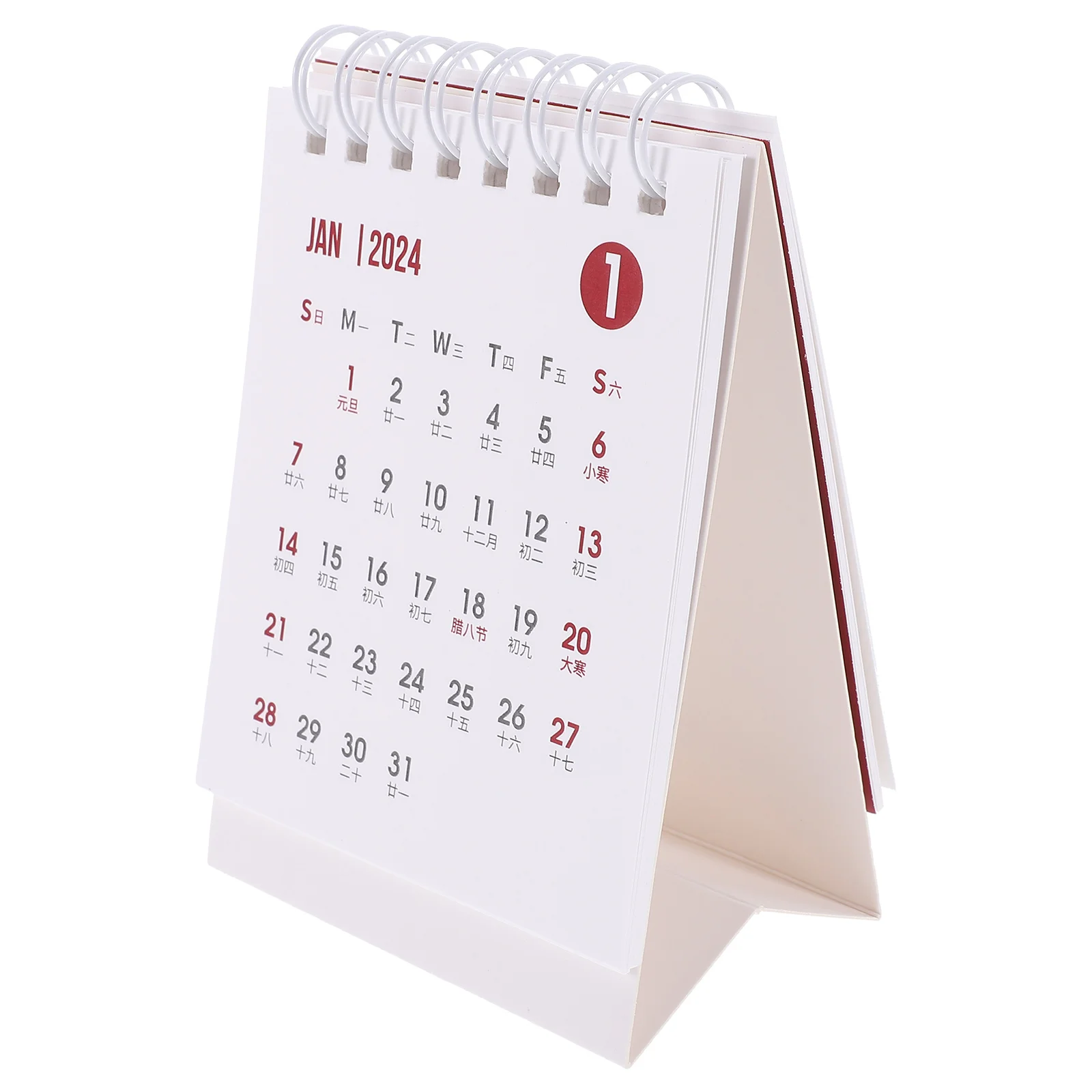 

Sturdy 2023 2024 Mini Calendar Office Table Decorative Standing Daily Planner Foldable Memo Spaces Home Desk Ornament