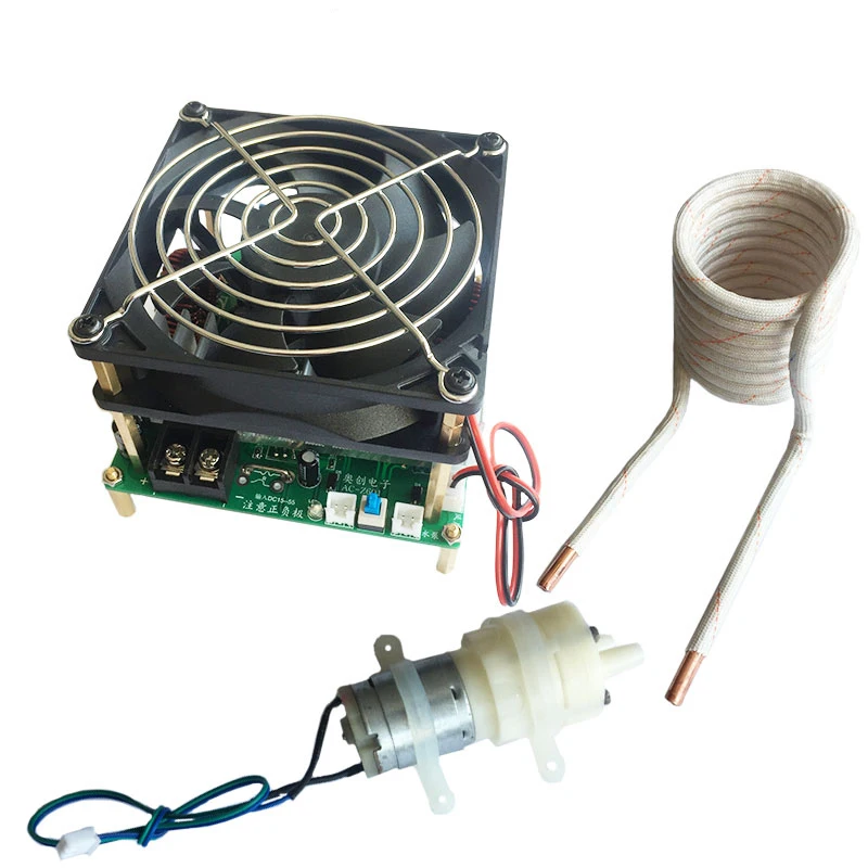 

1300W 25A ZVS high frequency induction heating machine without taps zvs with short circuit protection + pump + coil