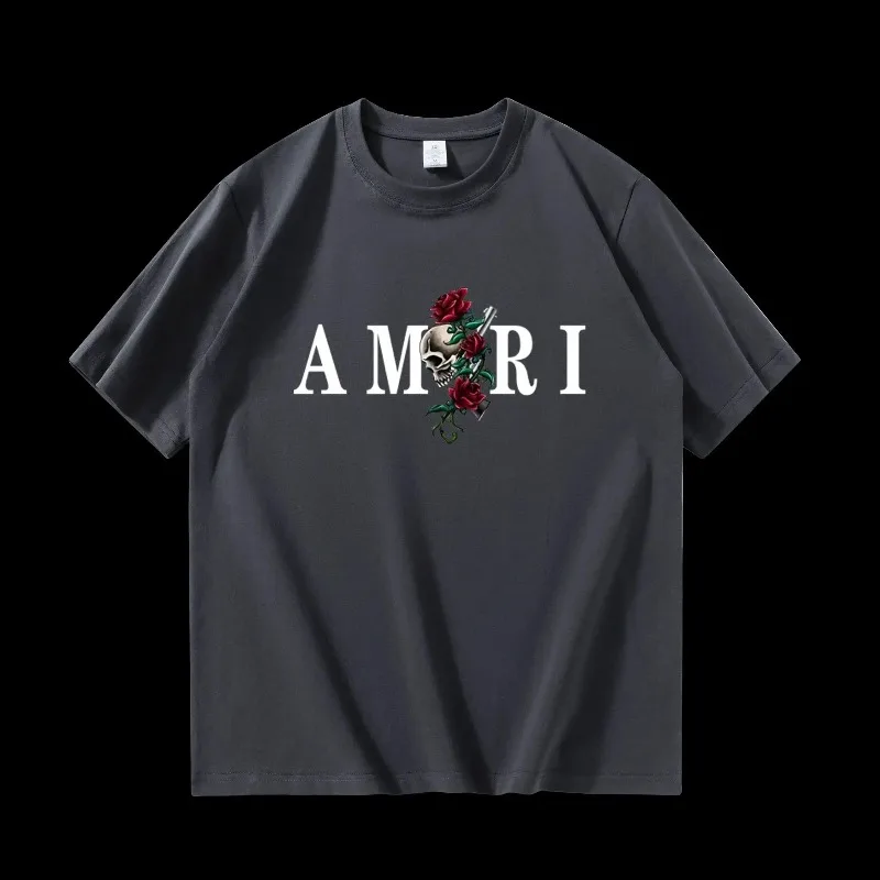 الرجال الساخن موضة القطن لينة الجرافيك الأعلى للذكور مصمم فاخر ريترو المتضخم ملابس للرجال صيف 2025 جديد تي شيرت #5