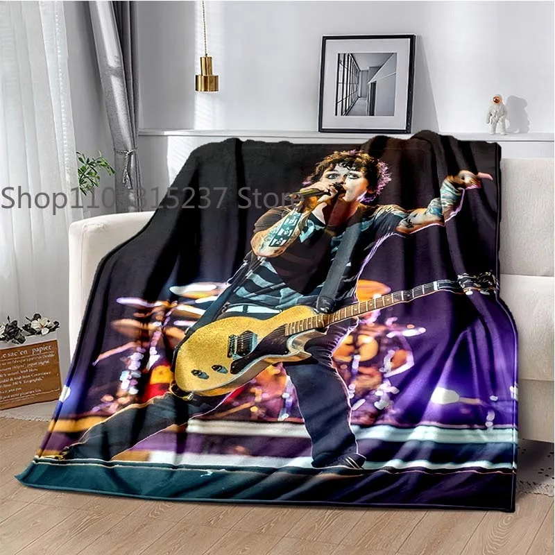 

Green-Day Band Logo Blankets, Throw Blanket,for Bedroom Living Room Sofa Bed Office Car, Brithday Gift