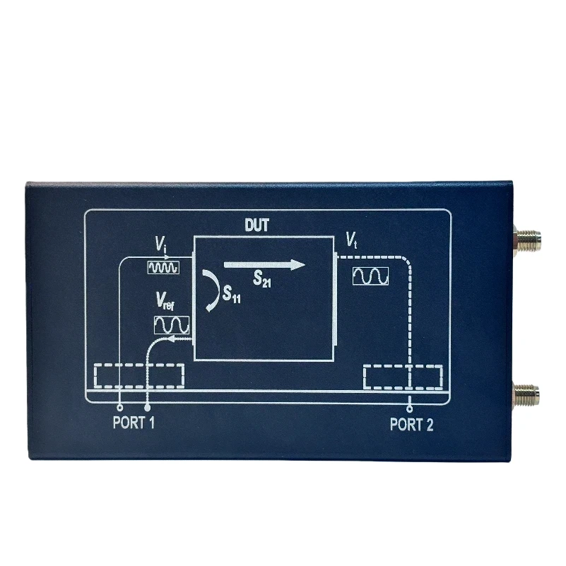 VNA6 Vector Network Analyzer 1M-6300MHz Dual-Port Portable Antenna Analyzer Measure S11 S21 Parameters MF HF VHF UHF SHF