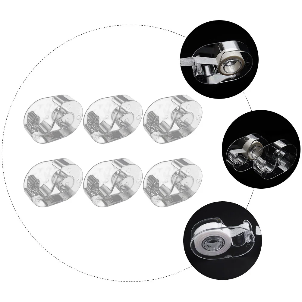 6 Pcs Washi Masking Tape Dispenser Eyelash Cutter Cutting Tool Divider Acrylic Non-woven