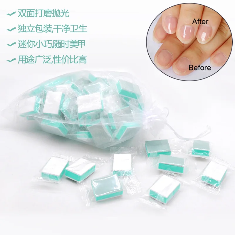 50 Pcs Mini Nail Buffer Blok Spons Blok Mini Nail Filemanicure Tool