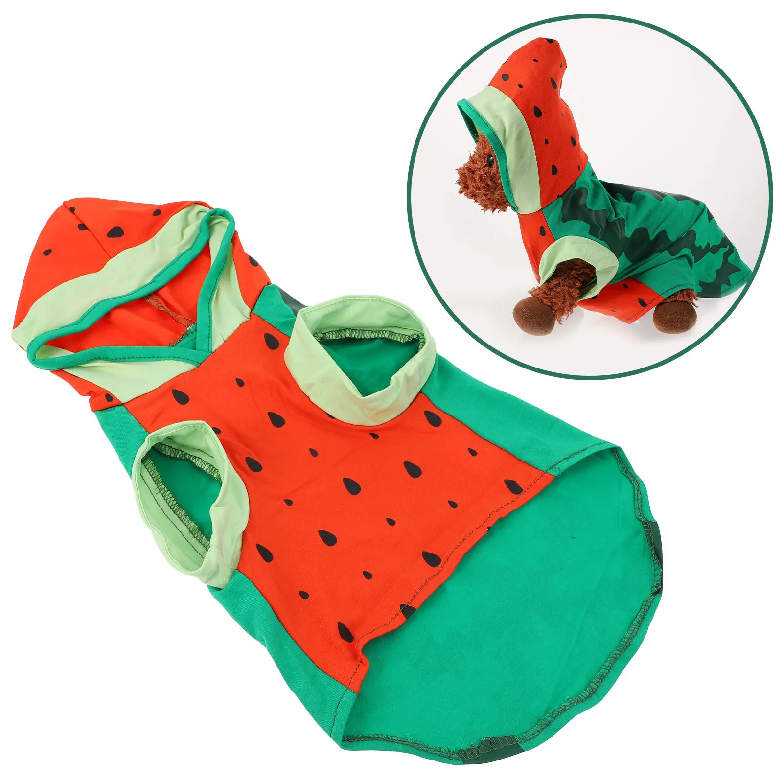 ユニークなスイカをテーマにしたペット服、ファッショナブルで快適なデザイン、小型ペット、パーティー、イベント、フェスティバル、ギフト、写真撮影に最適