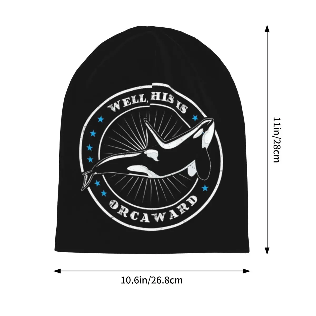 حسنًا هذا هو Orcaward Orca الحوت البحر المفترس الأسماك Skullies قبعة حريمي الخريف الشتاء في الهواء الطلق قبعة محبوك بونيه قبعات الكبار
