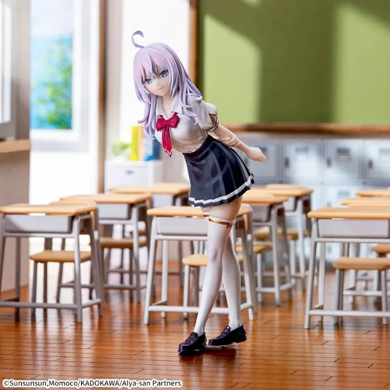 In Stock Original SEGA Luminasta Alya Sometimes Hides Her Feelings in Russian Alisa Mikhailova Kujou Pvc Anime Figures Toys Gift