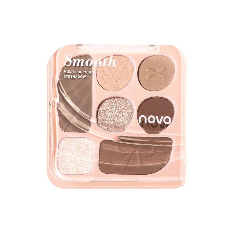 NOVO Indulge Qixiang Lidschattenscheibe, matt, perlmuttartig, feiner Glitzer, Highlight, Pflege, Rouge, Lidschatten, umfassende Scheibe