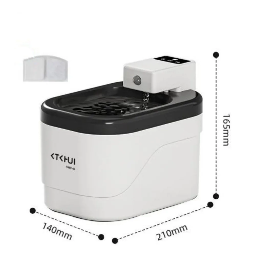 

Новый 4-цветный фонтан для кошек, 2 л, беспроводной срок службы батареи, циркулирующая проточная вода, 2500 мА, ультра тихий автоматический диспенсер для воды