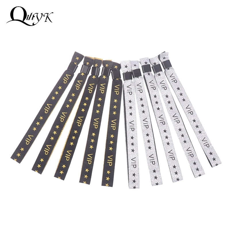 5Pcs VIP Cloth Event Wristband VIP Fabric Wristbands Solid Color Cloth Wristband Event Club Lightweight Concert Wrist Strap