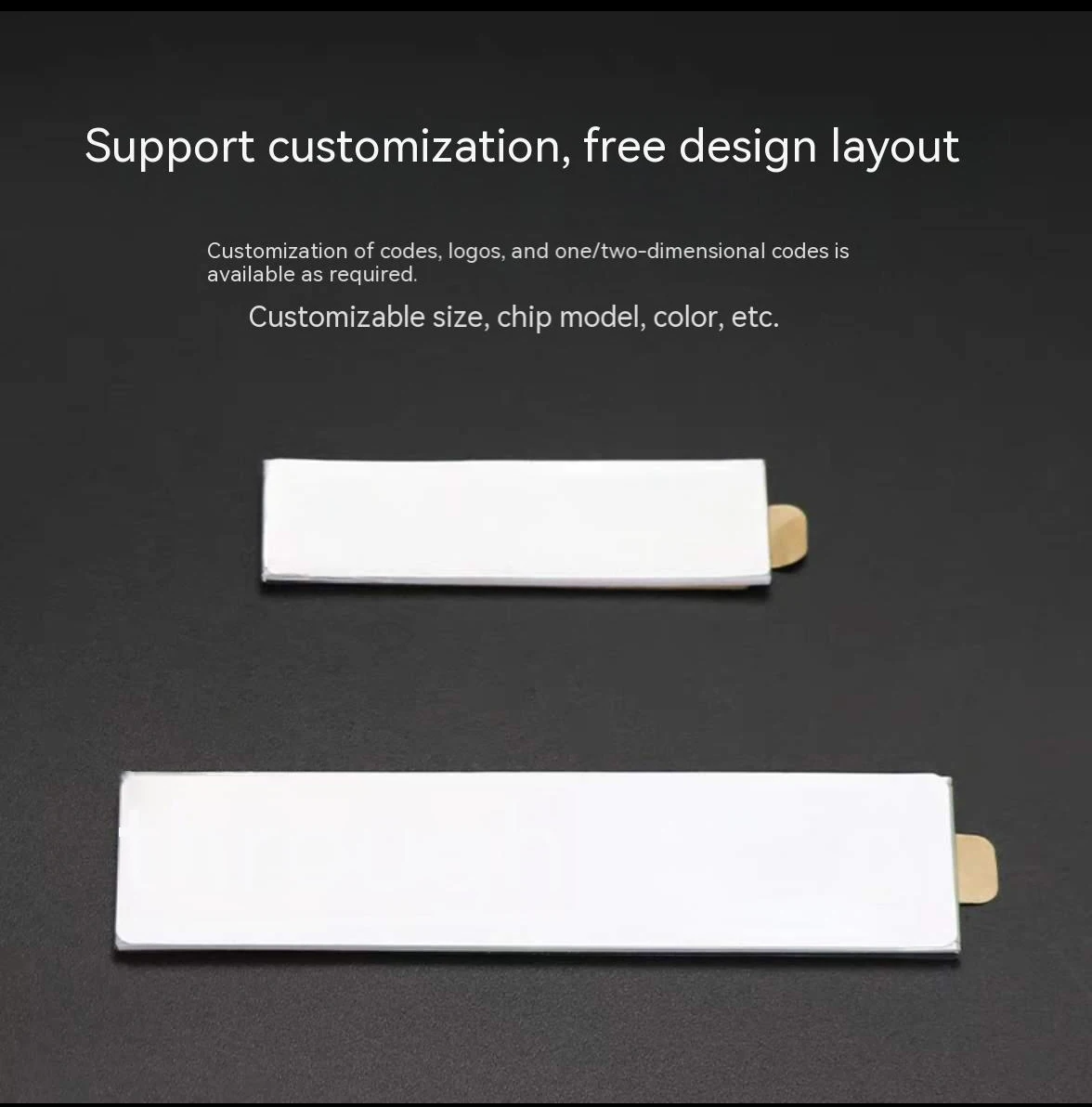 10 pz RFID UHF Tag Anti-metallo Etichetta elettronica flessibile 860-960 MHz EPC Class1 Gen2 Asset e gestione degli oggetti di alta qualità