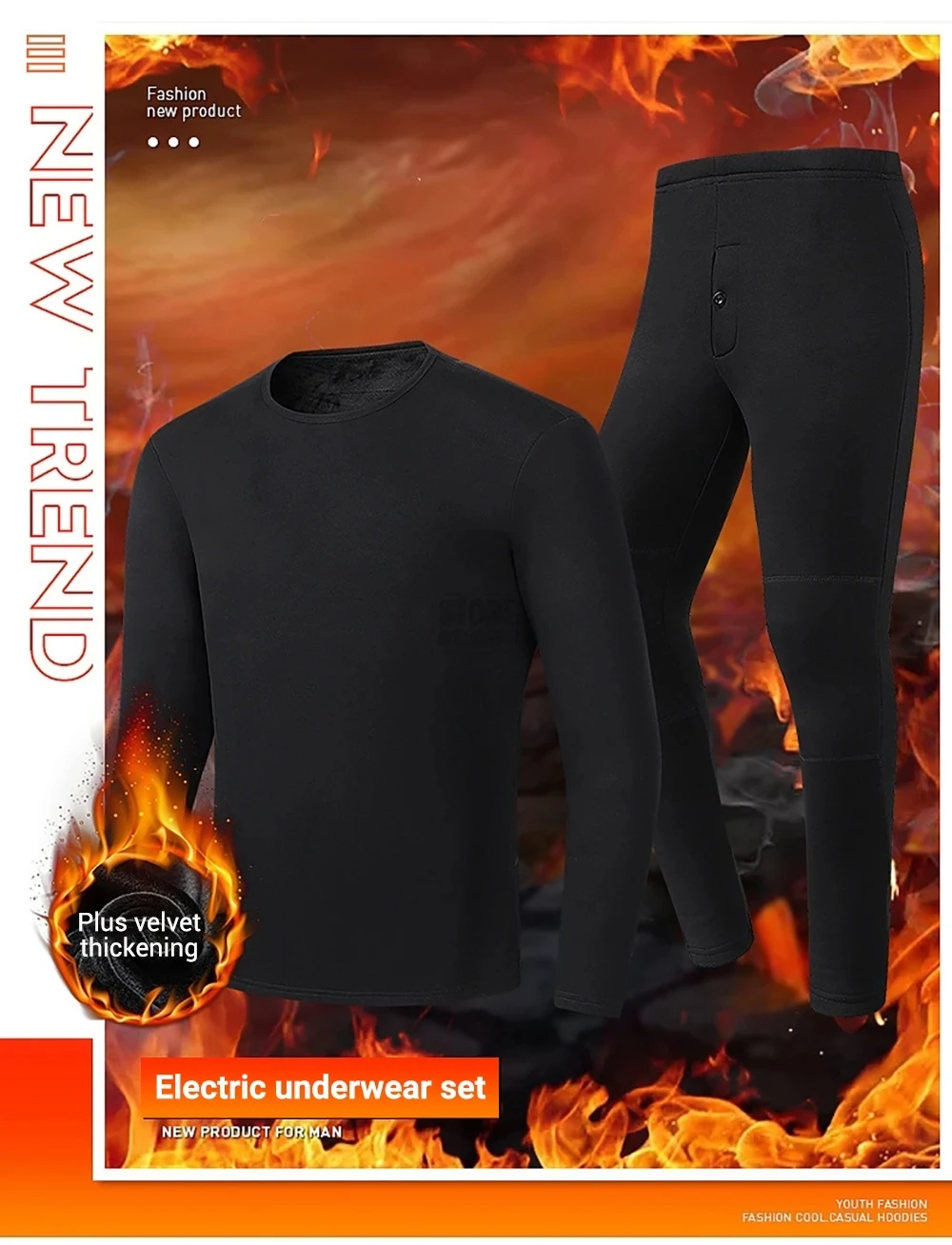 52 Zonen Neue Beheizte Unterwäsche Winter Thermo-Unterwäsche Damen Herren Heizjacke Winter-Accessoires USB Elektrische Heizkleidung – Detail 3