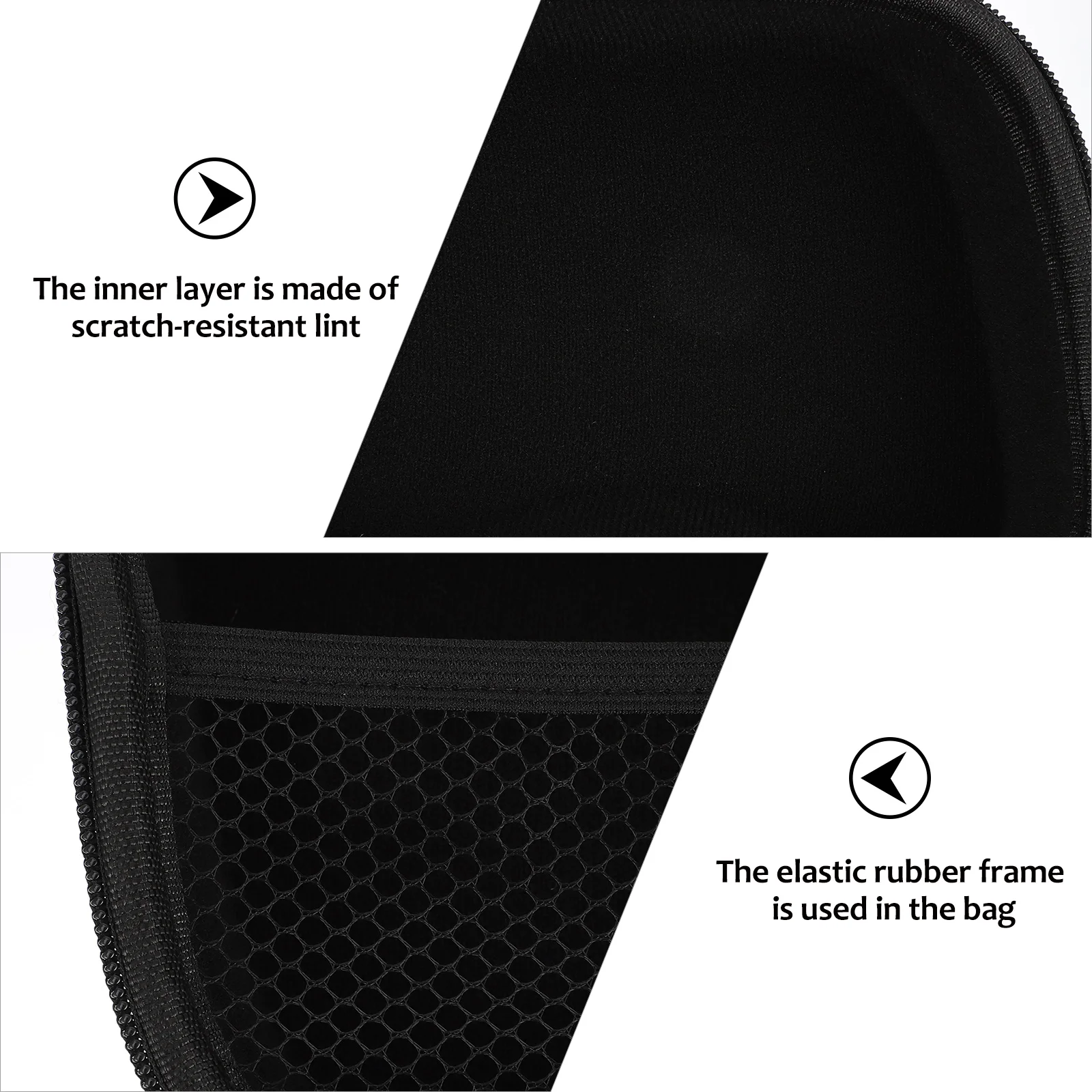 

EVA Game Controller Storage Bag Thickened Scratch Resistant Portable Case Large Space Double Zippers Hand Strap Dust Proof