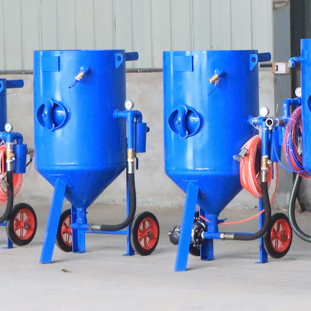 150L-300L Portable Sandblasting Equipment High Pressure Abrasive Blaster Pot for Paint Stripping