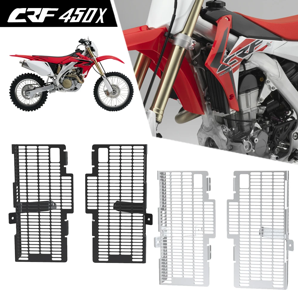 Motorcycle Radiator Grille Guard Grill Protection Cover Protector FOR HONDA CRF450X CRF 450X 450 X 2005-2012 2013 2014 2015 2016