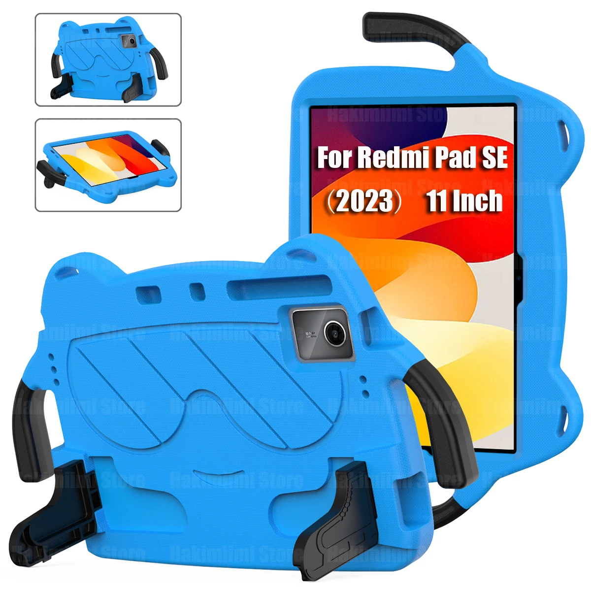 

Детский чехол для Xiaomi Redmi Pad SE (11 дюймов), 2023 дюйма, с ручкой, ударопрочный, с защитой от падения, с поддержкой для Redmi Pad SE 11 дюймов 2023 дюйма