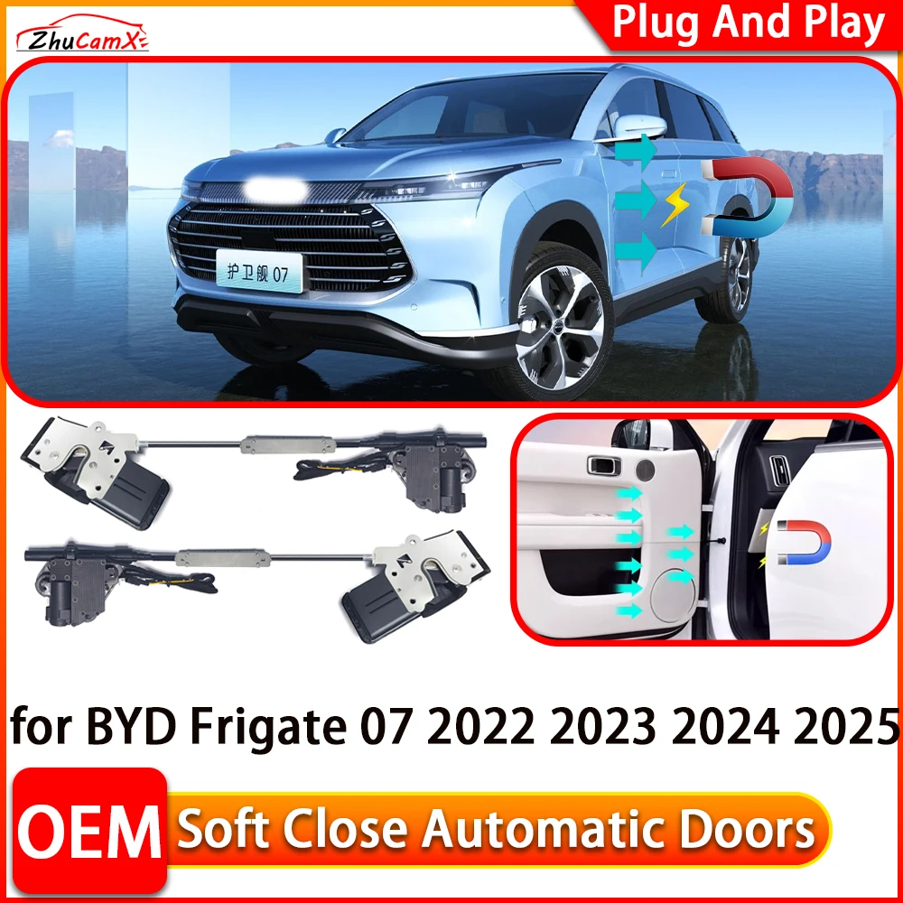 

ZhuCamX for BYD Frigate 07 2022 2023 2024 2025 Car Automatic Electric Soft Close Door Closer Power Closing Door System