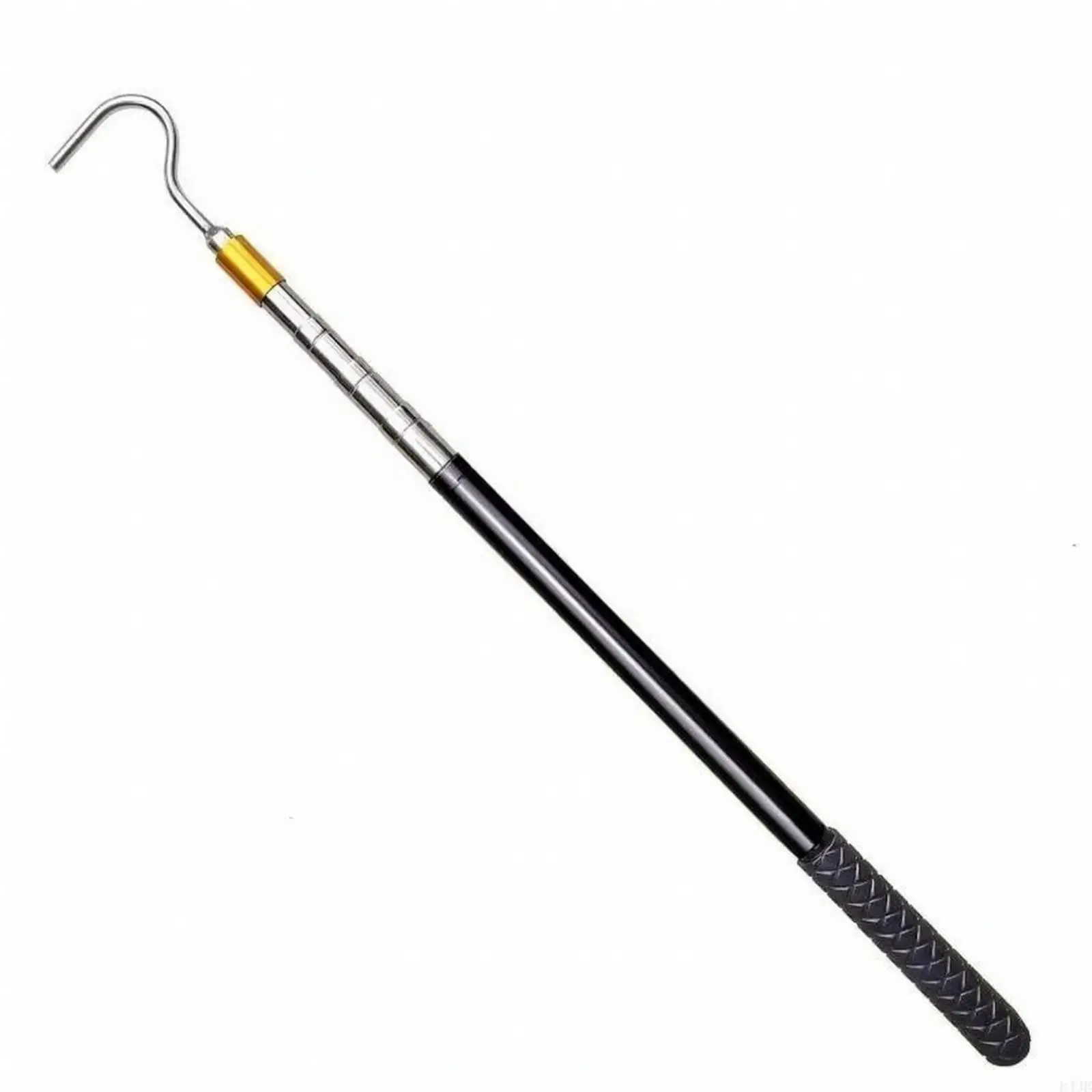 Adjustable Attic Ladder Pull Rod Hook Stick 162cm Metal Ceiling Stair Hook Tool for Reaching High Loft Fixtures