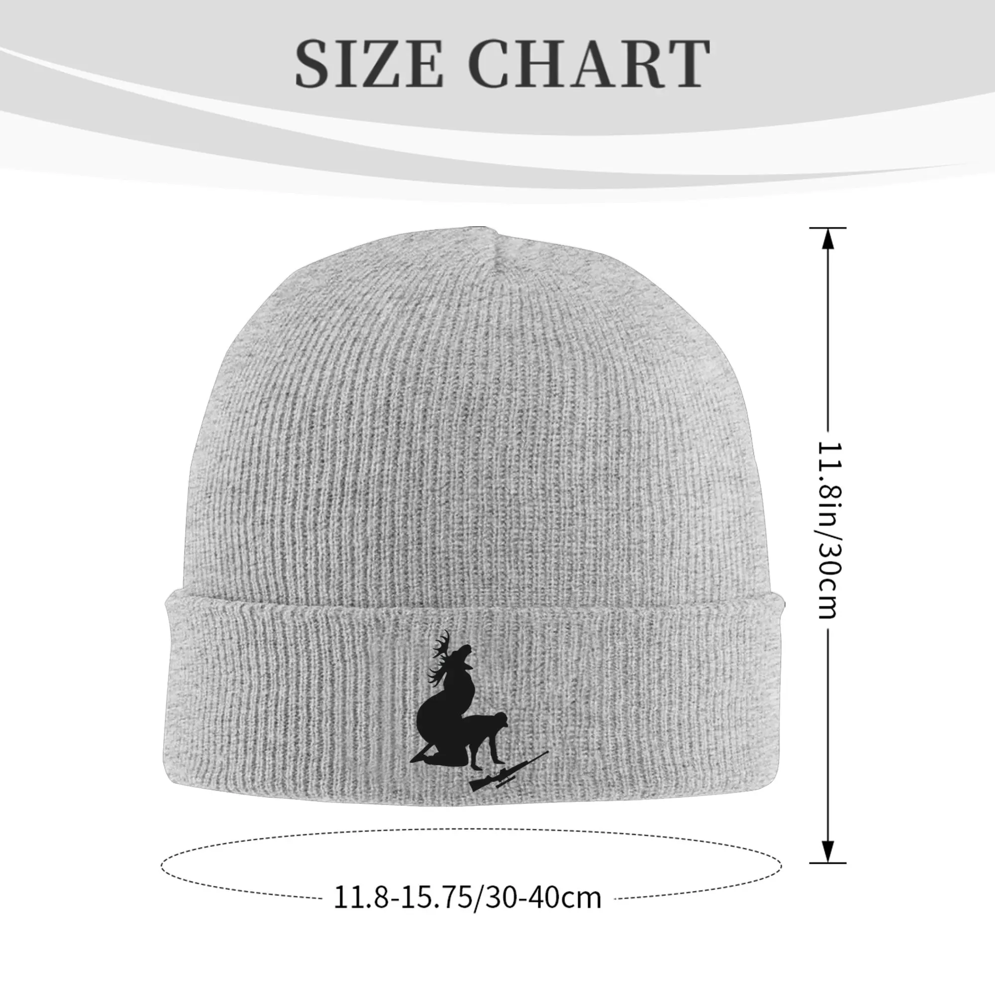 Funny Moose Hunting Hunter hunt motion Winter Skullies Beanies Hat Warm Autumn Knitted Hats Bonnet Caps for Women Men