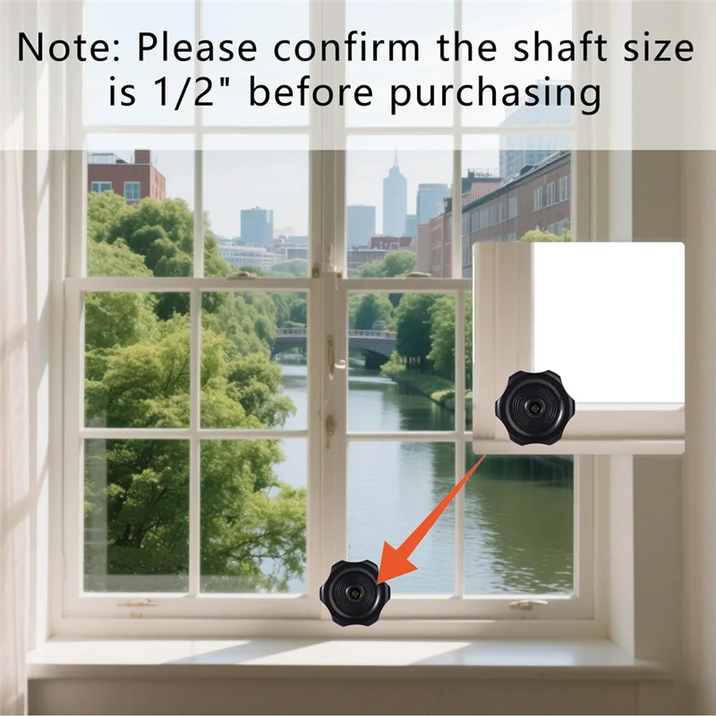 

Window Crank Replacement Window Handle Ventilation Knob Interior Hardware For RV Window Roof Vents