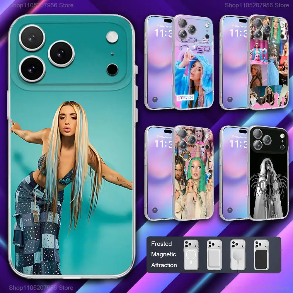 

L-Lolas Singer I-Indigo Magnetic Frosted Cover Phone Case For iPhone 17,11,16,12,15,14,13,Pro,Plus,E,Max,Air,Mini