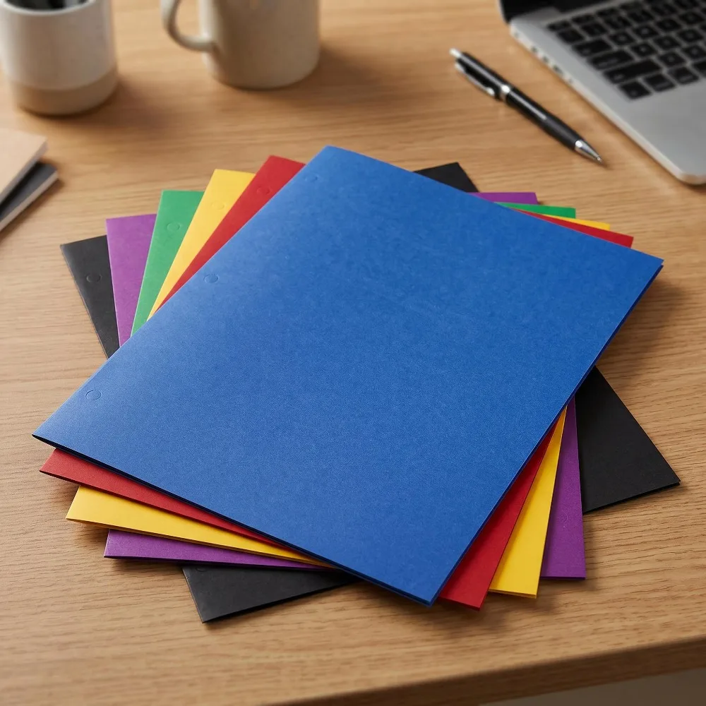 2-Pocket Paper Folders Bulk Pack of 30 Assorted Colors Poly Portfolio Folders with Fasteners for School Office Organizing Letter Size Documents Homework Assignments Presentations and Classroom Supplies Durable Plastic