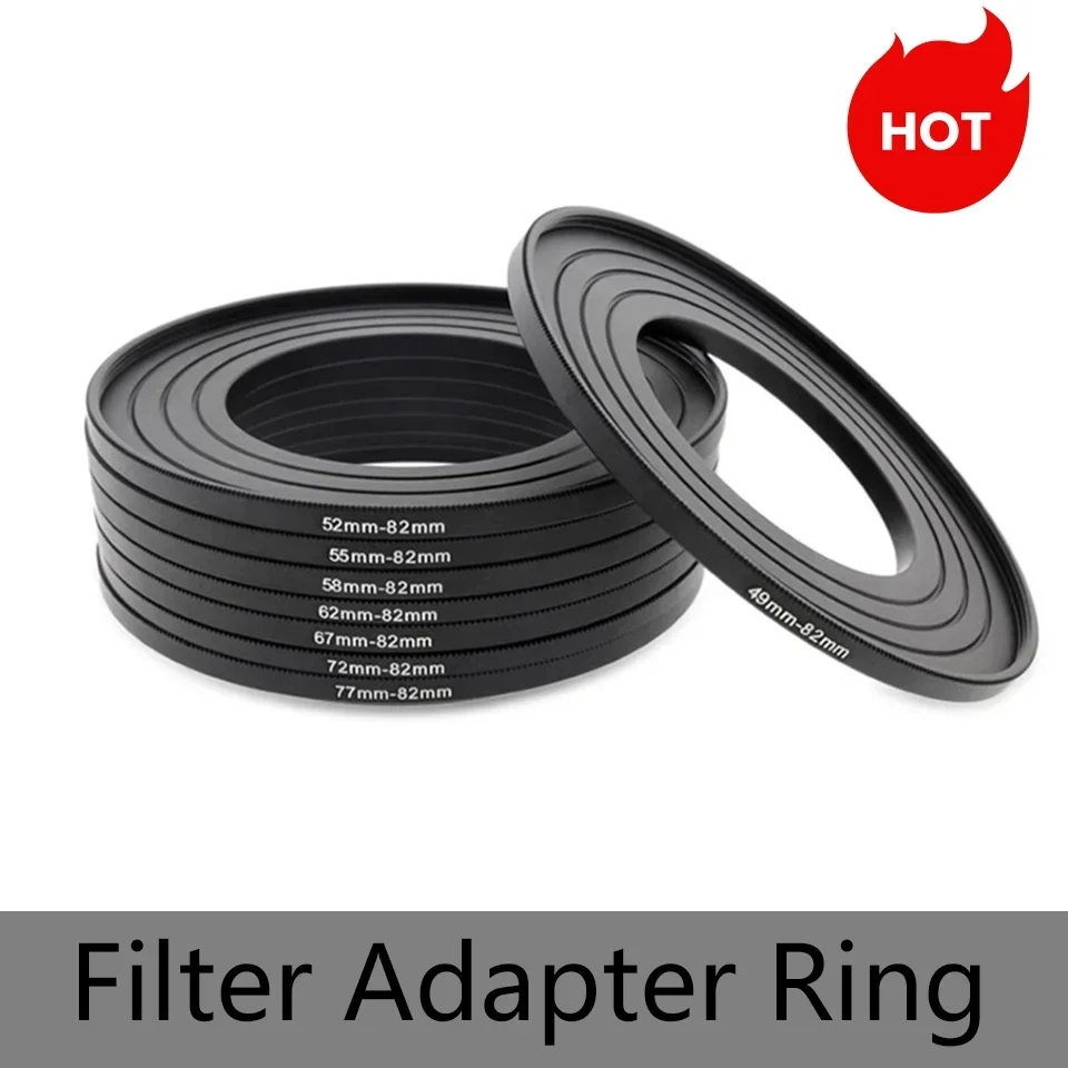 Camera Lens Filter Adapter Ring Step Up Down for 58mm 37mm 42mm 43mm 46mm 49mm 52mm 55mm 62mm 67mm 72mm 77mm 82mm for UV CPL UV