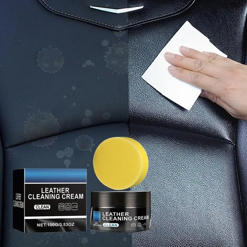 

For Refer To Description Leather Conditioner For Car Multifunctional Cleaning Paste Care Cream Maintenance Color Restorer Car