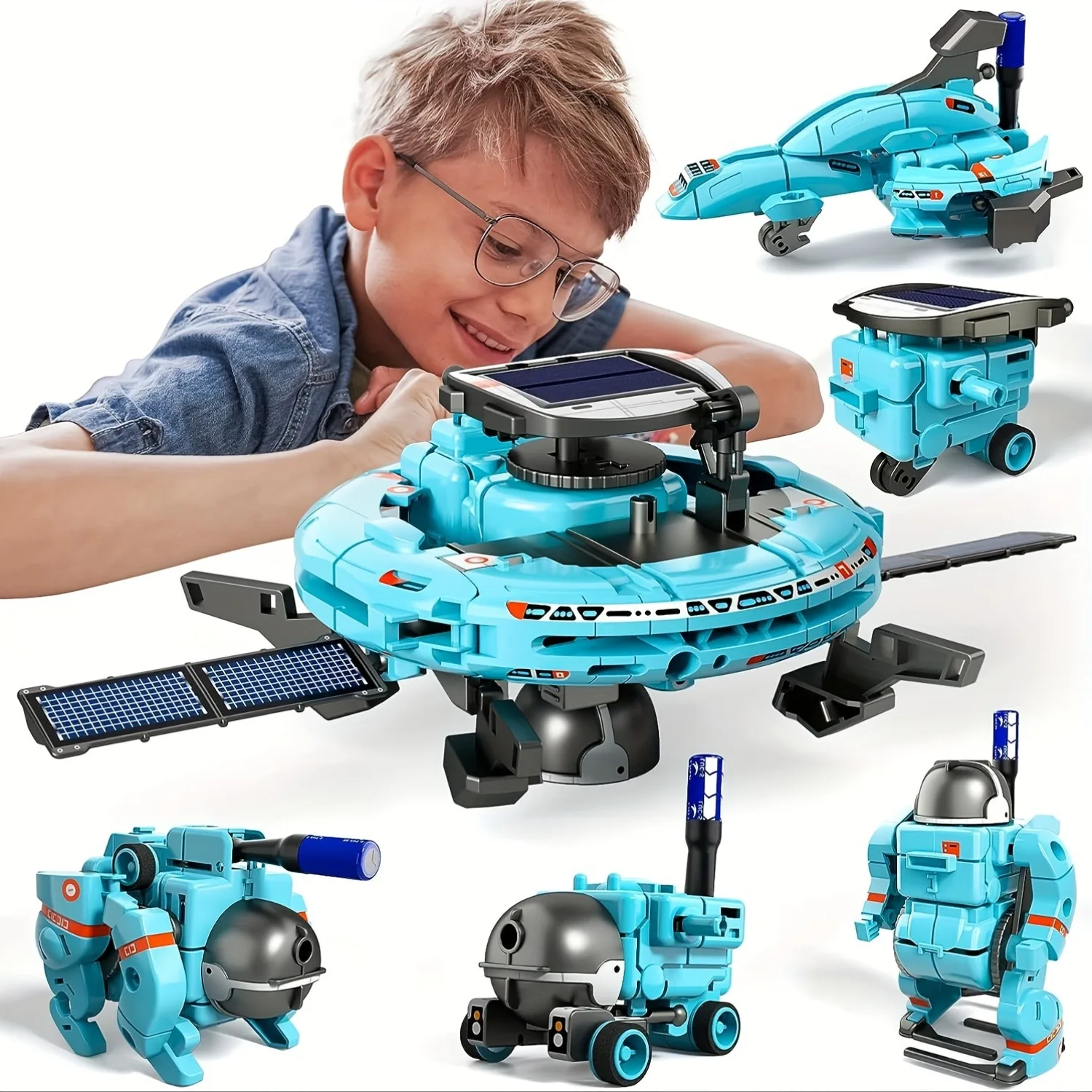 6-in-1 STEM Solar Robot Kit Toys Gifts for Kids Educational Building Science Experiment Set Birthday for Kids Boys Girls