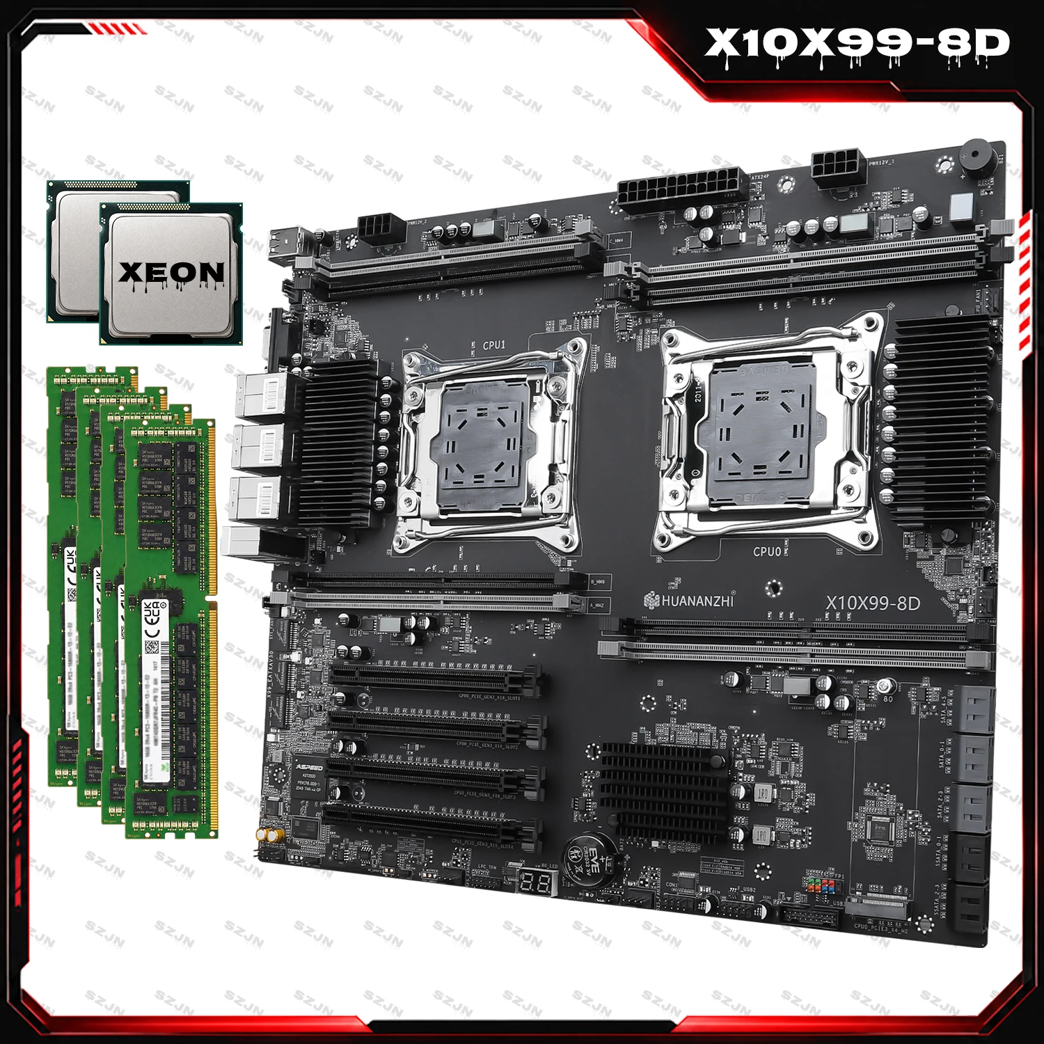 XEON E5 V3/V4 Motherboard 10 SATA DDR4 2400MHz