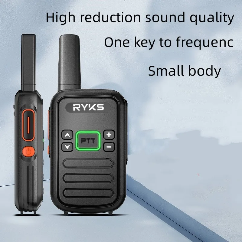 2 pcs Mini Walkie Talkie Ham Comunicador Two Way Radios Portable Profesional Radio Stations Transceiver