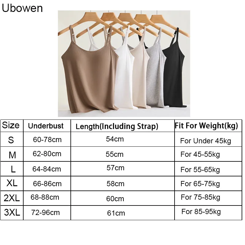 New Threaded Cotton Texture High Elastic Camisole Top with Build-in Bra Slim Bottom Sling Round Neck Fixed Cup Breathable Top