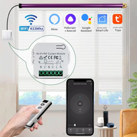 Smart WiFi RF433 Curtain Switch Module Roller Shutter Blind Motor DIY Relay Tuya Smart Life APP Remote Control for Alexa Google