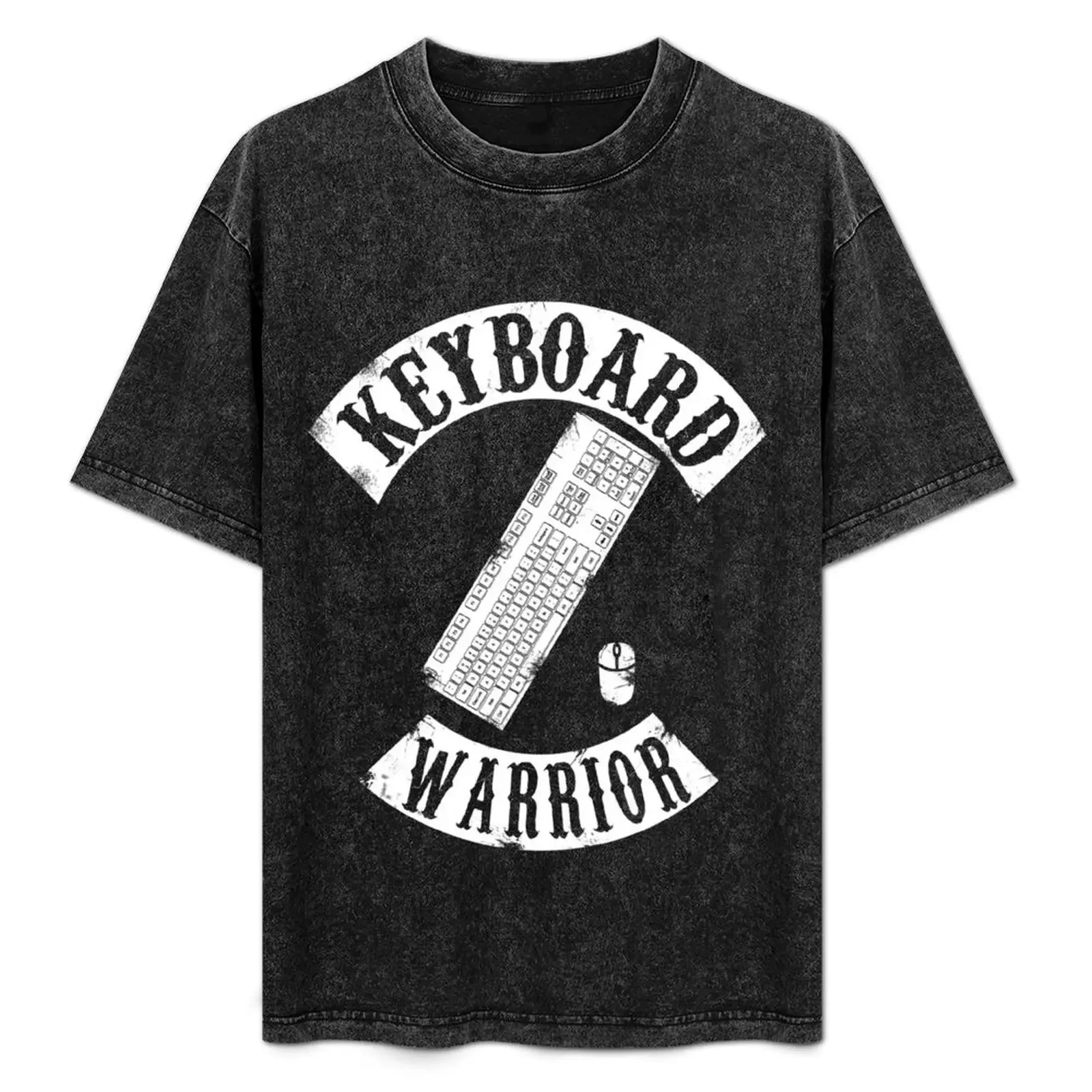 Keyboard Warrior T-Shirt Running Gym Short Sleeve Sports Tee