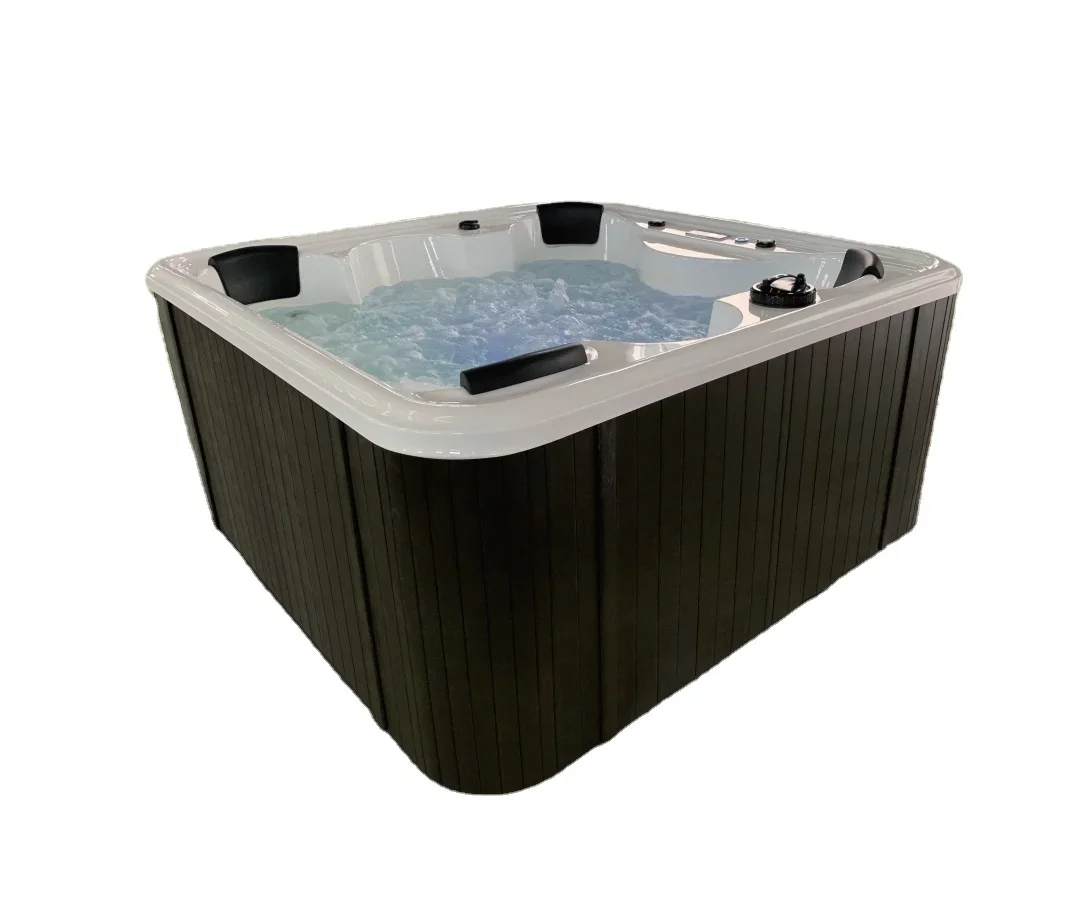 Luxury outdoor hydro jet massage Bathtub freestanding 6-person garden spa hot tub for adults