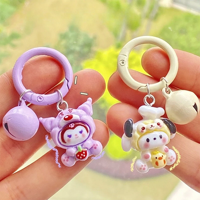 Il nuovo ciondolo portachiavi Kulomi di Miniso, simpatico ciondolo per zainetto da studentessa, regalo per il migliore amico, cerchio ornamentale dei cartoni animati