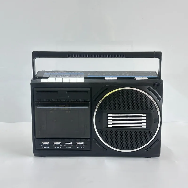 Retro recorder multi-functional desktop ornament, support wireless playback, insert card playback