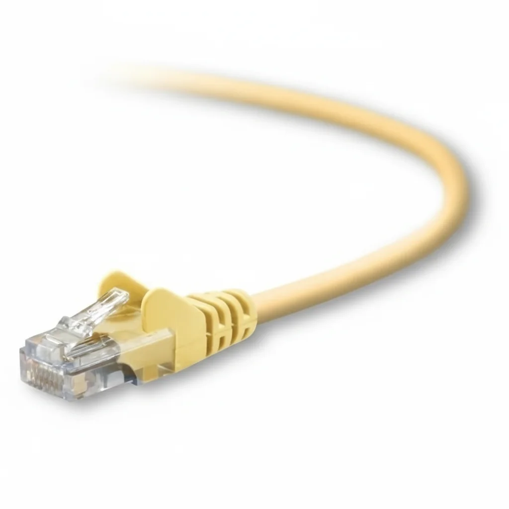 

Belkin A3L791-10-YLWS 10-feet CAT5e Ethernet Network Patch Cable - Yellow - RJ-45 Male to RJ-45 Male