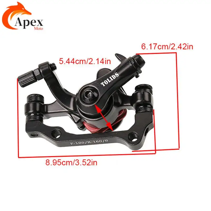 ملحقات فرامل الدراجة الجبلية الكهربائية، فرامل قرصية، فرامل بمشبك فرامل أمامية وخلفية للسيارة الكهربائية