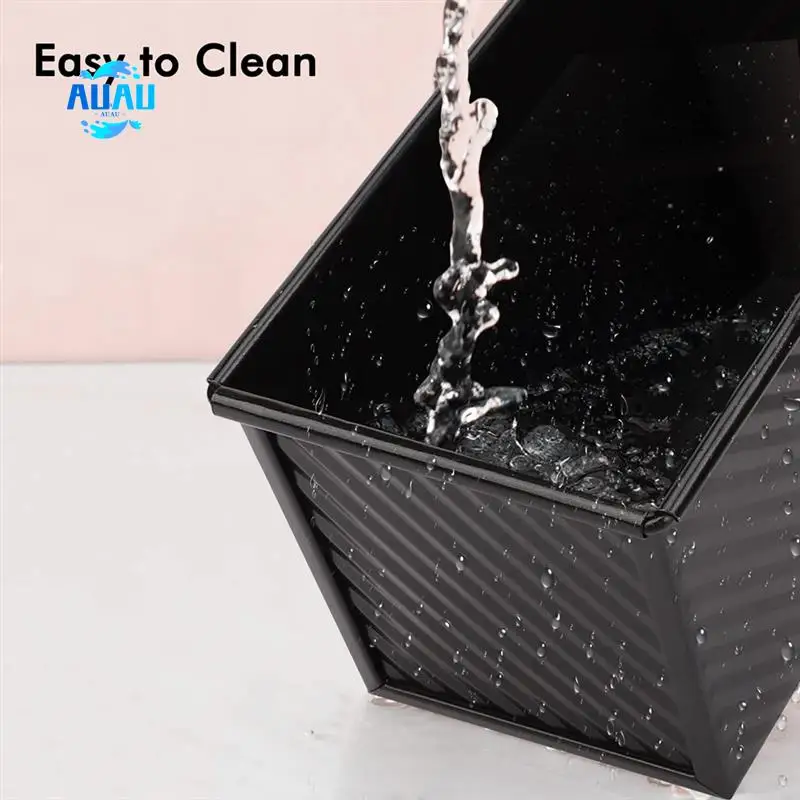 

AUAU-Loaf Pan, 2 упаковки, антипригарная форма для хлеба с крышкой, форма для тостов из углеродистой стали с крышкой для выпечки хлеба, простая в использовании