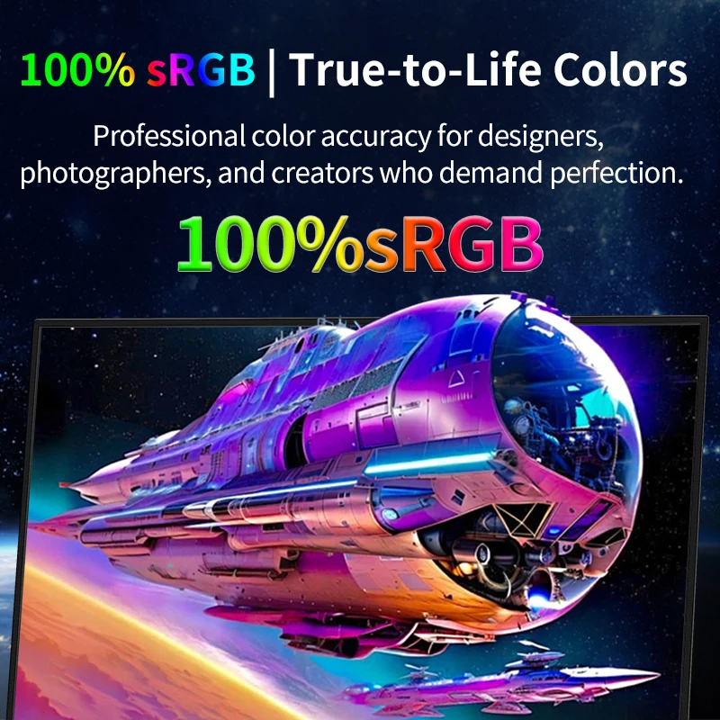 Monitor Gaming Portabel 144Hz 2.5K 16 Inci QHD IPS USB-C HDMI Tampilan Eksternal Layar Kedua untuk Laptop PC Mac Switch PS5/4 Xbox