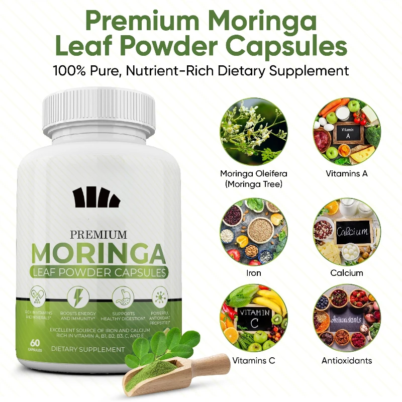 Natuurlijke Moringa-capsules - - Moringa Leaf Powder recensie en prijs