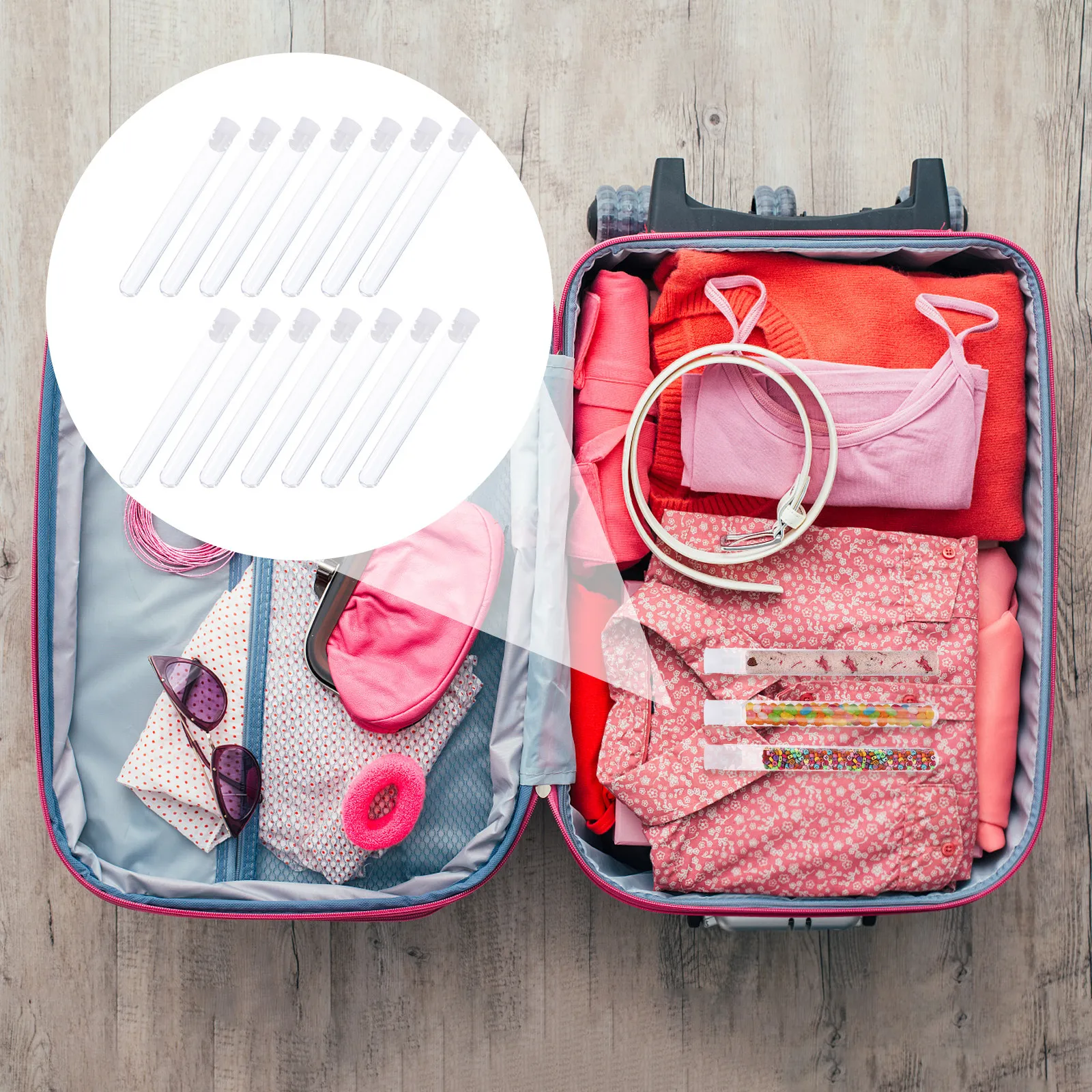 

100 шт. практичных прозрачных пробирок 12x105 мм, прозрачные пластиковые флаконы с крышками, принадлежности для научных экспериментов для школьных лабораторий