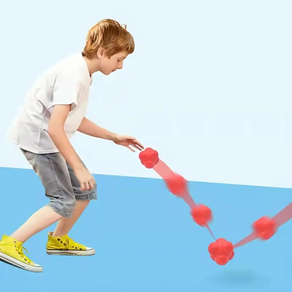 Bola de reação hexagonal durável de 5.5cm, melhora a coordenação olho-mão, jogos reflexos, bola de direção irregular, bola de treinamento portátil