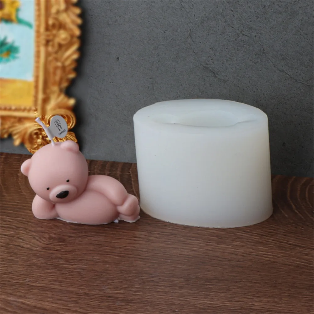 

Popular Silicone Silicone Mold Resin Making Little Bear Candle Mold Handmade Little Bear Silicone Mold Candle