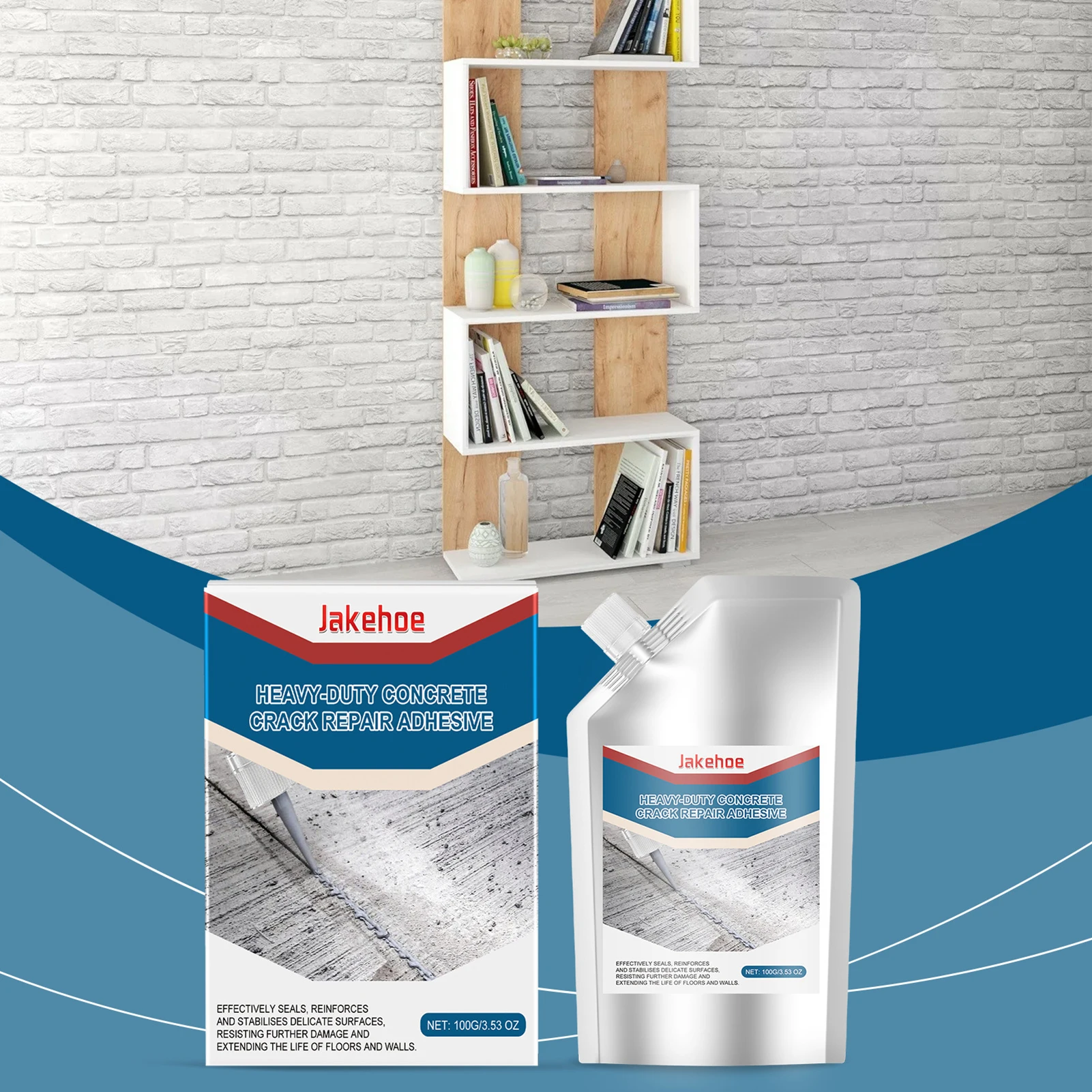 Concrete Cracks Repair Adhesive Waterproof Sealant Floor Wall Crack Sealing Repairing For Bathroom Tile-Gap Wall Cracks Tools