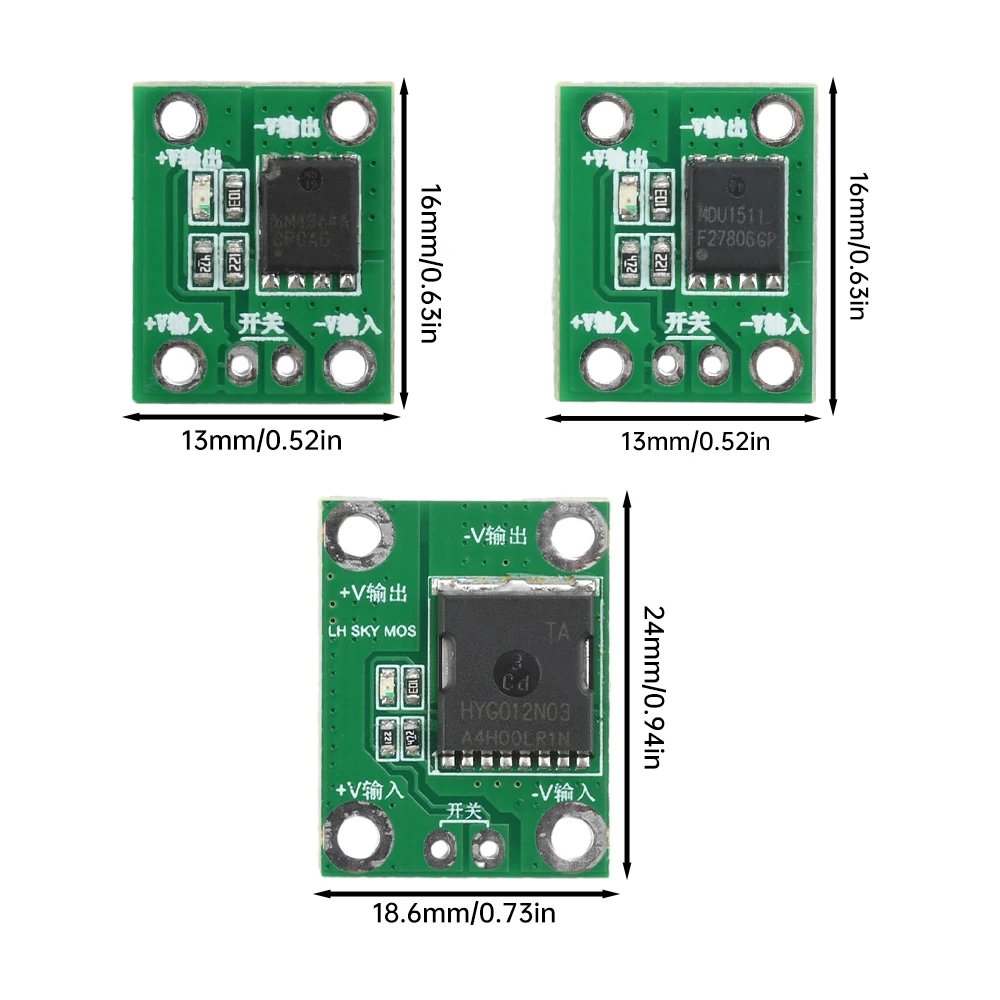 Módulo de controlador de interruptor de disparo MOS de alta potencia 20A/50 /100A, tubo de efecto de campo, regulación Pwm, fuente de alimentación de Control de interruptor electrónico